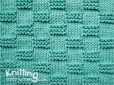 Knitting stitch for beginner. Garter Block stitch